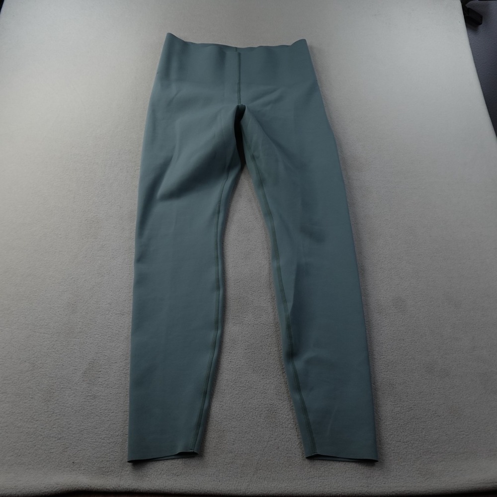 lululemon Glow Up Tight Womens 12 Green Super High Rise 28" Ultralu LW5GI3S